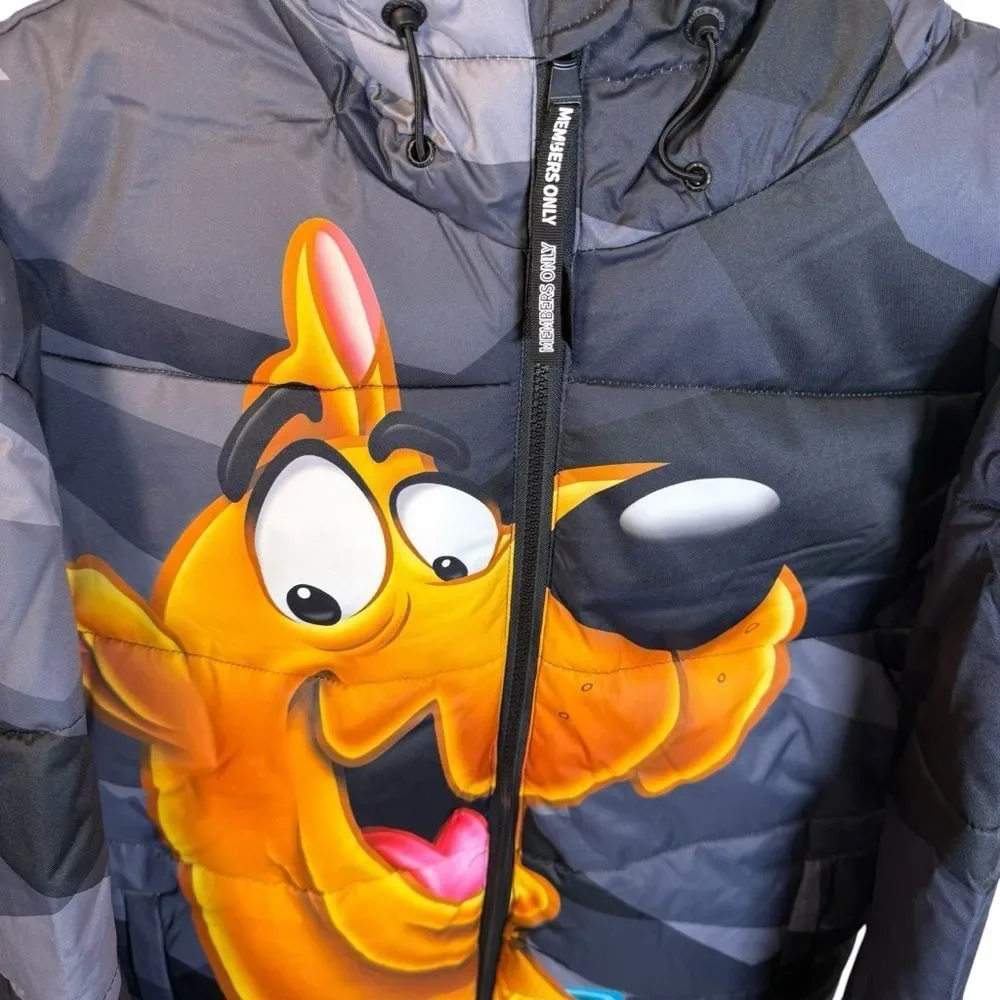 NWT Members Only Scooby-Doo Collab Jacket Black/Gray Size Oversized Small